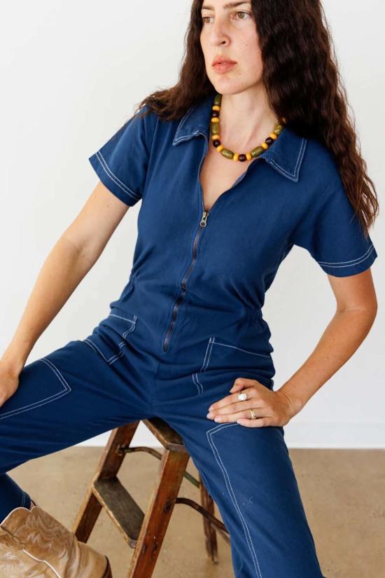  Noble 점프수트 노블 유틸리티 슈트 네이비/콘트라스트 스티치 - OTHER BRANDS