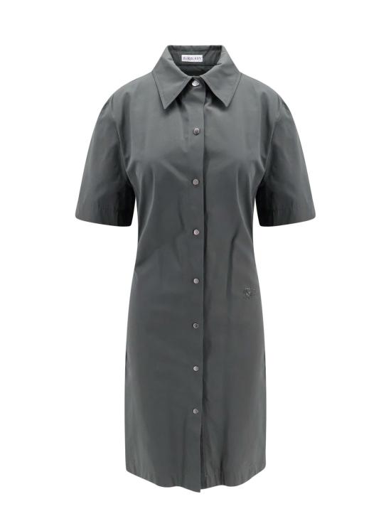  버버리 미디 원피스 드레스 그레이