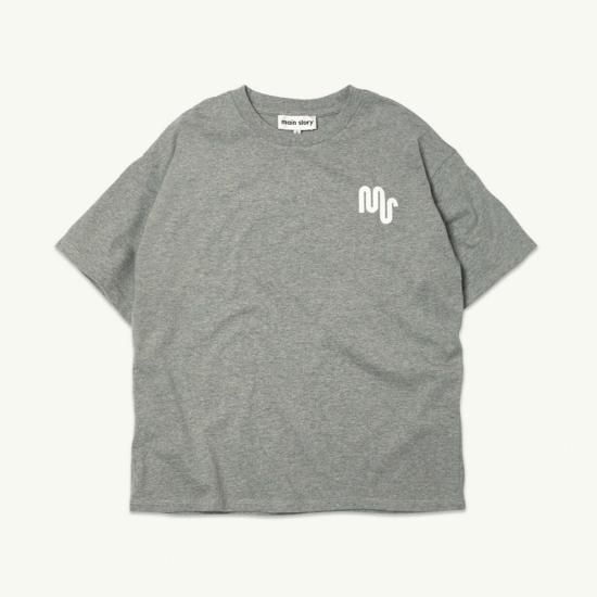  [키즈] Main Story 트레이닝 상의 키즈 메인 스토리 롱 티 그레이 멜란지 - OTHER BRANDS