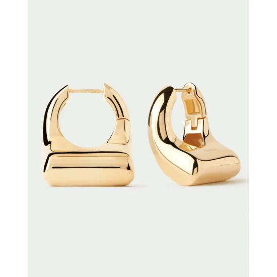  피디파올라 이어링 Pdpaola 이비자 후프 귀걸이 골드