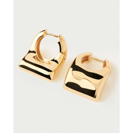  피디파올라 이어링 Pdpaola 이비자 후프 귀걸이 골드 - PD PAOLA