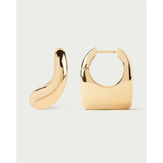  피디파올라 이어링 Pdpaola 이비자 후프 귀걸이 골드 - PD PAOLA