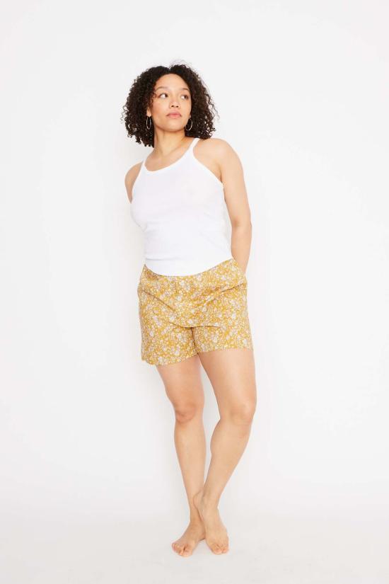  루 샤르망 라운지 웨어 루프 샤르망 브라이튼 복서 쇼츠 골든 플로럴 - LOUP CHARMANT