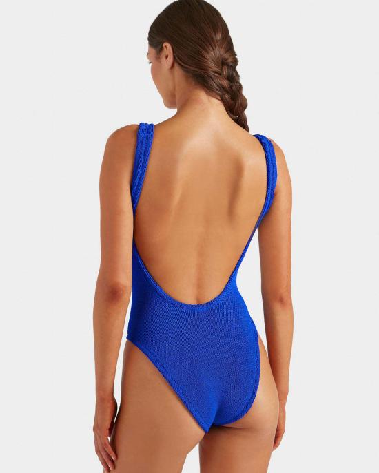  훈자 지 원피스 수영복 훈자 G 스퀘어넥 원피스 로얄 블루 - HUNZA G