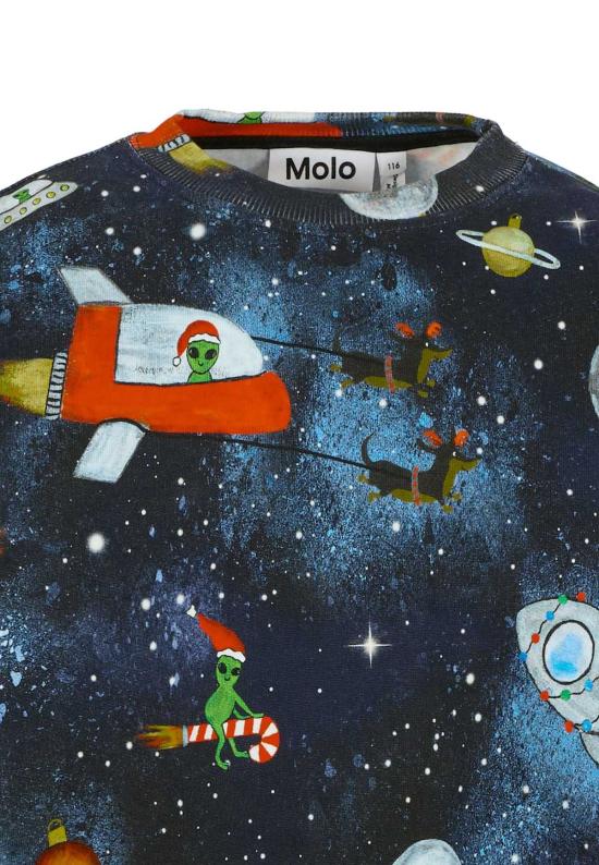  [키즈] 몰로 풀오버 에일리언 스웨트셔츠 블루 - MOLO