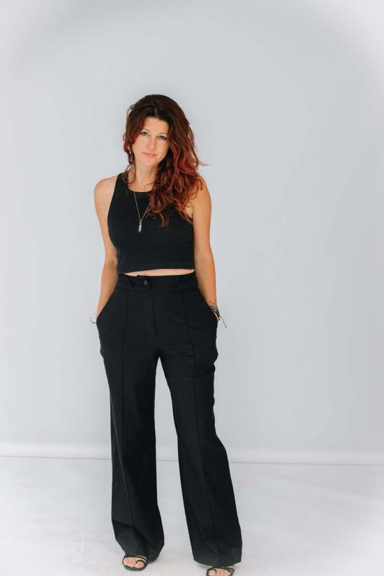  jean jones 스트레이트 팬츠 진 존스 컬렉션 유니섹스 린넨 메이 팬츠 - OTHER BRANDS