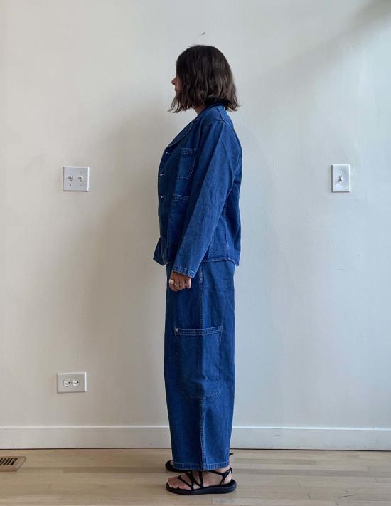  밀스 데님 팬츠 식사용 데님 셰프 바지 - MEALS