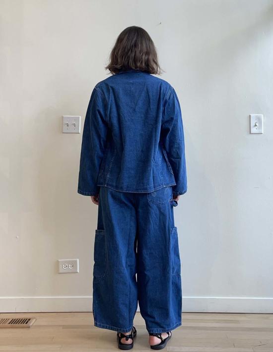  밀스 데님 팬츠 식사용 데님 셰프 바지 - MEALS