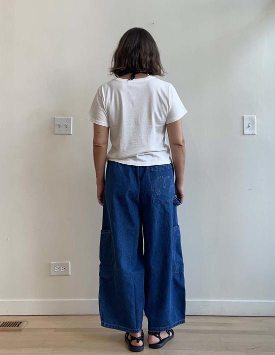  밀스 데님 팬츠 식사용 데님 셰프 바지 - MEALS