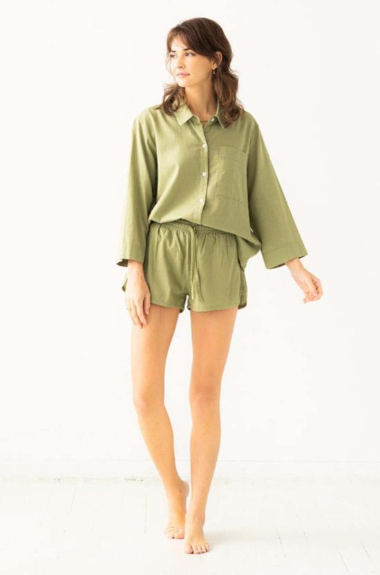  Salua Lingerie 라운지 웨어 살루아 란제리 오버사이즈 버튼다운 셔츠 - OTHER BRANDS