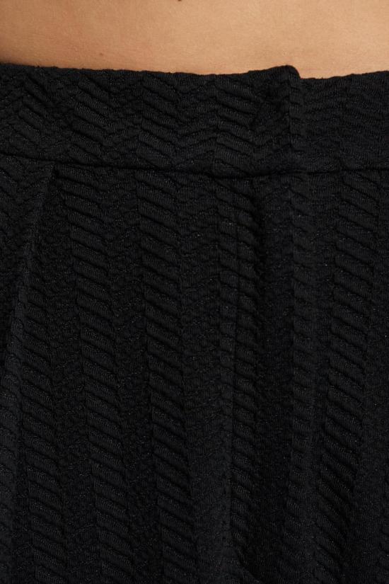  엠포리오 아르마니 스트레이트 팬츠 헤링본 패턴 팬츠 블랙 - EMPORIO ARMANI