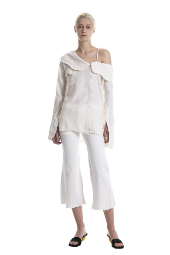  JH.Zane 블라우스 Jh.Zane 드립  오프 화이트 - OTHER BRANDS