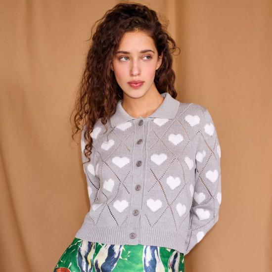  지지 니트웨어 가디건 Gigi 니트웨어 러브 폴로