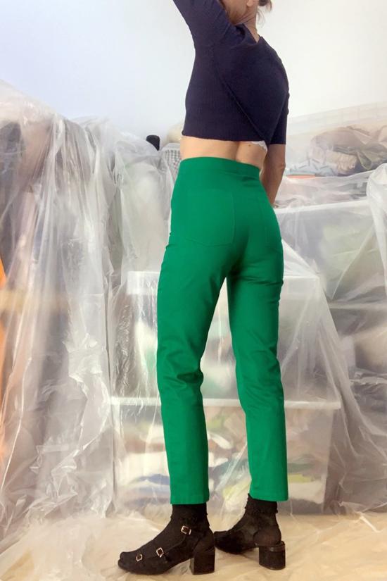  DÉSIRÉEKLEIN 스트레이트 팬츠 DÉsirÉeklein 로타 팬츠 포레스트 그린 - OTHER BRANDS