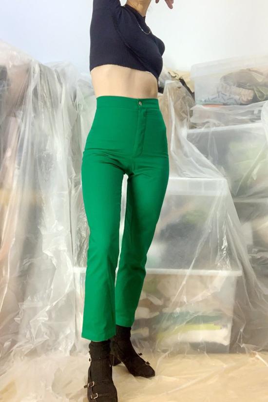  DÉSIRÉEKLEIN 스트레이트 팬츠 DÉsirÉeklein 로타 팬츠 포레스트 그린