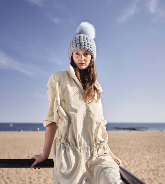  미샤램퍼트 모자 미샤 램퍼트 글레이셔 비니 폼스터 + 베이비 블루 Xl 폼 - MISCHA LAMPERT