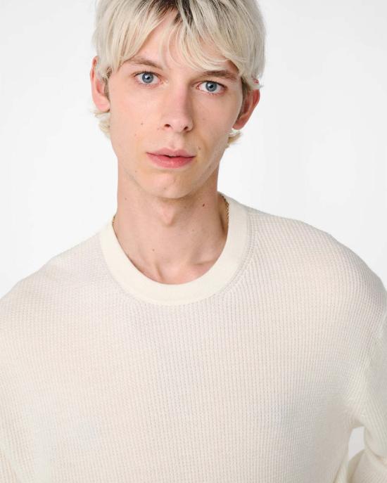  스튜디오 니콜슨 스웨터 포틀랜드 캐시미어 와플 니트  파치먼트 - STUDIO NICHOLSON