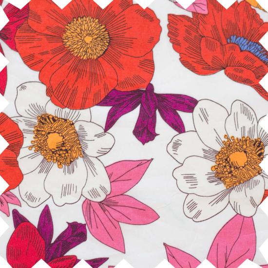  [키즈] Beet World 원피스 키즈 비트 월드 에벌리 스퀘어넥 드레스 레드 앤 오렌지 플로럴 메들리 - OTHER BRANDS