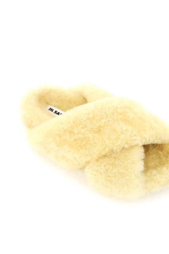  질샌더 샌들 질 샌더 시어링  버터 (베이지) - JIL SANDER