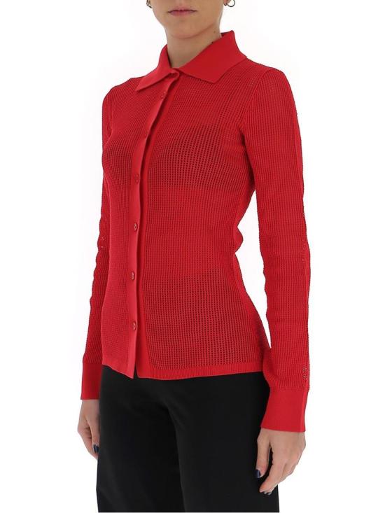  보테가베네타 가디건 보테가 베네타 메시 버튼  레드 - BOTTEGA VENETA