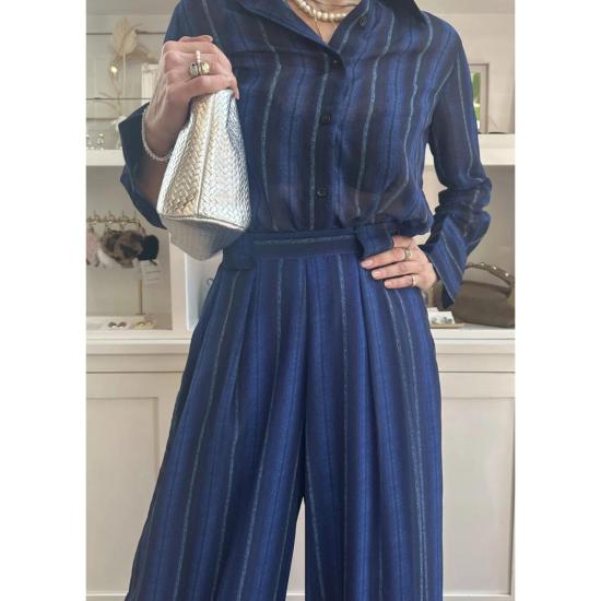  LADYBIRD 스트레이트 팬츠 레이디버드 오데트 스트라이프 데님 팬츠 - OTHER BRANDS