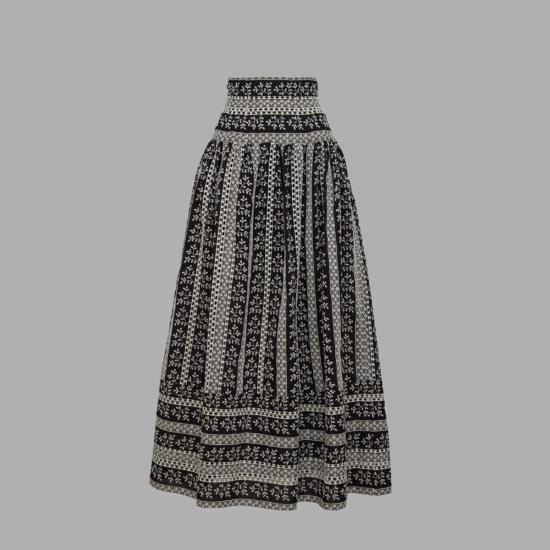  Loretta Caponi 롱 스커트 Castagneto 스커트 Natures Score - OTHER BRANDS