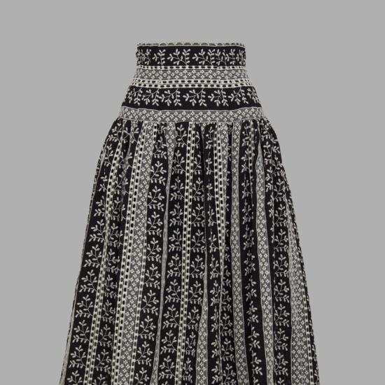  로레타 카포니 롱 스커트 Loretta Caponi Castagneto 스커트 Natures Score - LORETTA CAPONI