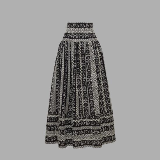  Loretta Caponi 롱 스커트 Castagneto 스커트 Natures Score - OTHER BRANDS