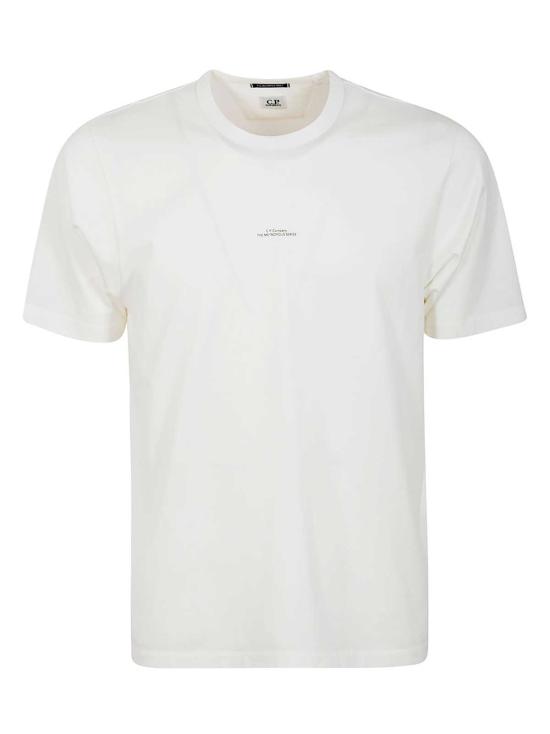  씨피 컴퍼니 반팔 티셔츠 C.P. 회사 티셔츠 거즈 화이트