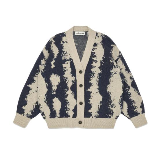  [키즈] Main Story 풀오버 키즈 메인 스토리 가디건 스웨터 오트/네이비