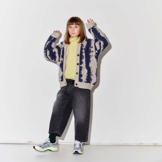  [키즈] Main Story 풀오버 키즈 메인 스토리 가디건 스웨터 오트/네이비 - OTHER BRANDS