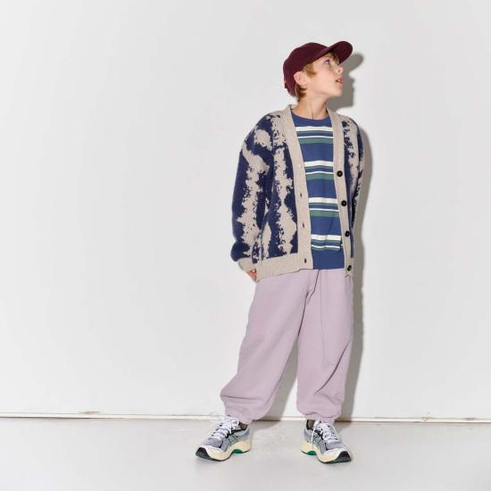  [키즈] 메인 스토리 풀오버 키즈  가디건 스웨터 오트/네이비 - MAIN STORY