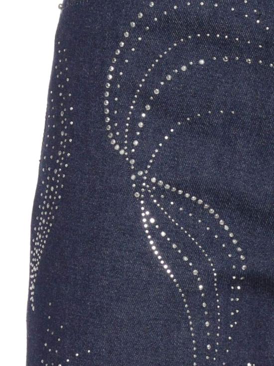  돈답 팬츠 돈덥 앰버 스트라스  블루 - DONDUP