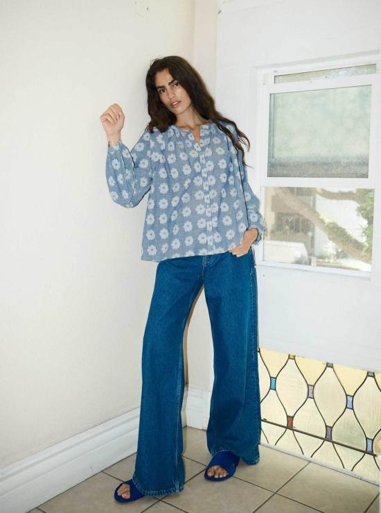  에이스 앤 지그 블라우스 에이스 & 지그 대릴 - ACE & JIG