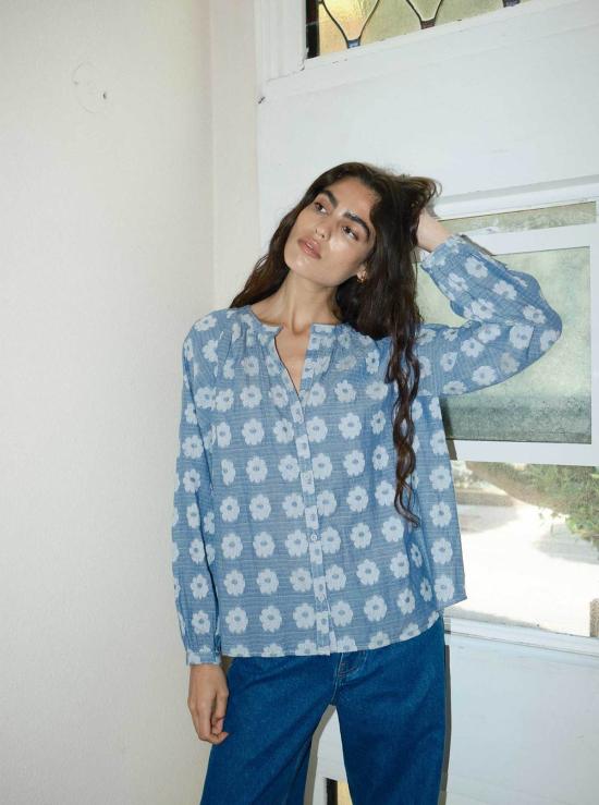  에이스 앤 지그 블라우스 에이스 & 지그 대릴 - ACE & JIG