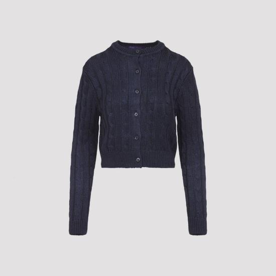  랄프 로렌 가디건 롱  네이비 - RALPH LAUREN