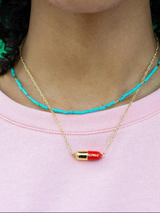  크리스 네이션스 목걸이/팬던트 빅 칠 필 체인 목걸이 - KRIS NATIONS