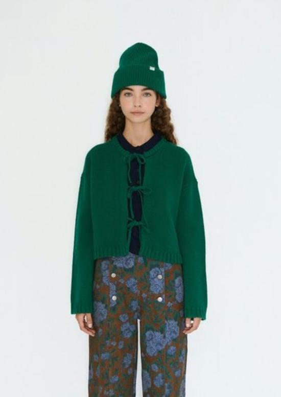  TINY BIG SISTER 가디건 타이니 빅 시스터 타이 디테일