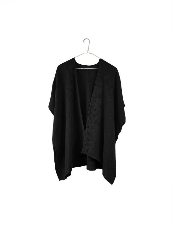  It Is Well L.A. 가디건 잇이즈웰 L.A. 오가닉 반팔 거즈  블랙 - OTHER BRANDS