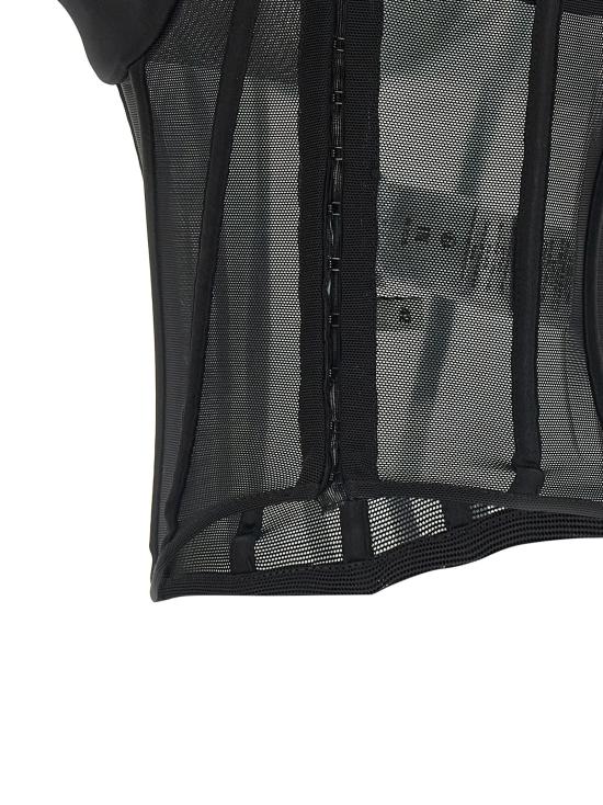 26SS 엘리자베타프랜치 이브닝 티셔츠 TO05162E2110 Black - ELISABETTA FRANCHI