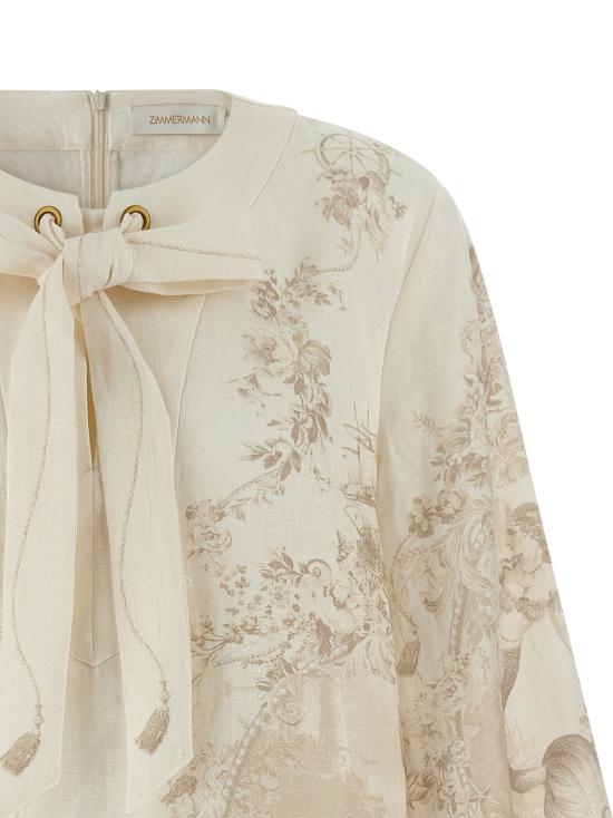 26SS 짐머만 숏 원피스 7049DC26RMERMT Beige - ZIMMERMANN