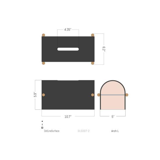  Dotlinesurface 가죽소품 도트라인서페이스 아치 L 케이퍼 - OTHER BRANDS