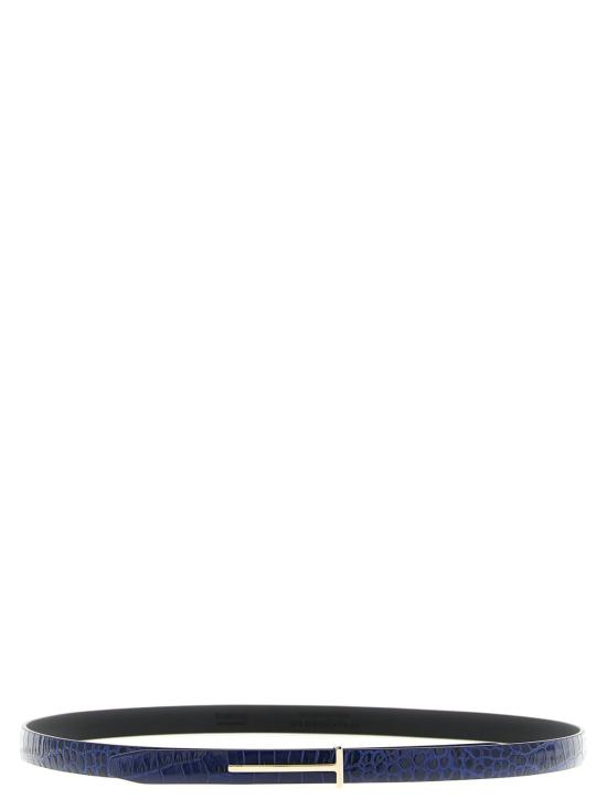  톰포드 레귤러 벨트 톰 포드 크로커다일  블루