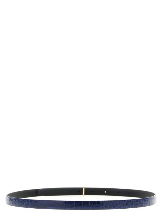  톰포드 레귤러 벨트 톰 포드 크로커다일  블루 - TOMFORD