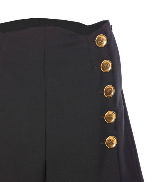  지방시 숏팬츠 버튼 디테일 쇼츠 블랙 - GIVENCHY