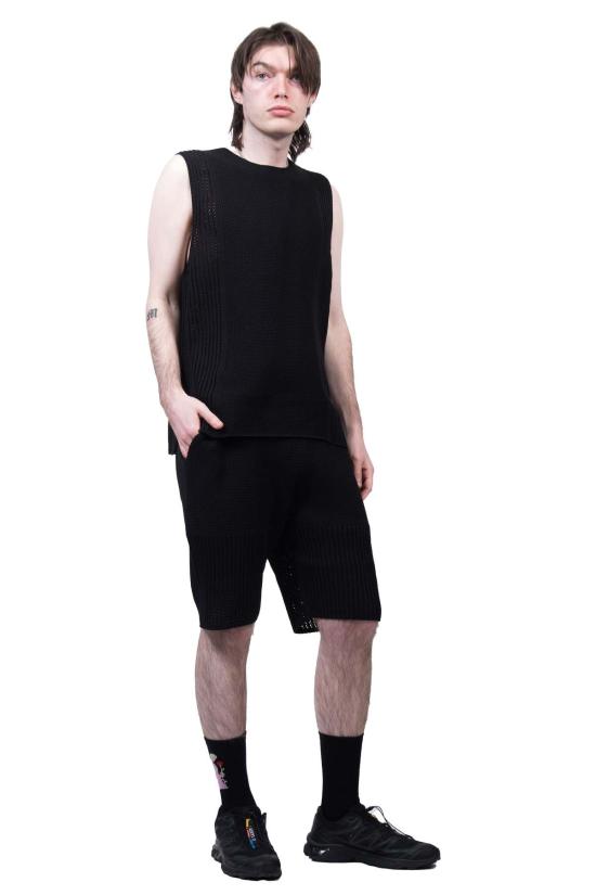  이세이 미야케 숏팬츠 Homme Plisse Issey Miyake 러스틱 니트 반바지 - ISSEY MIYAKE