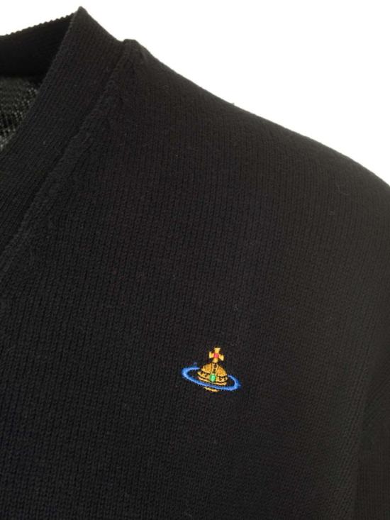  비비안웨스트우드 가디건 비비안 웨스트우드 브이넥  블랙 - VIVIENNE WESTWOOD