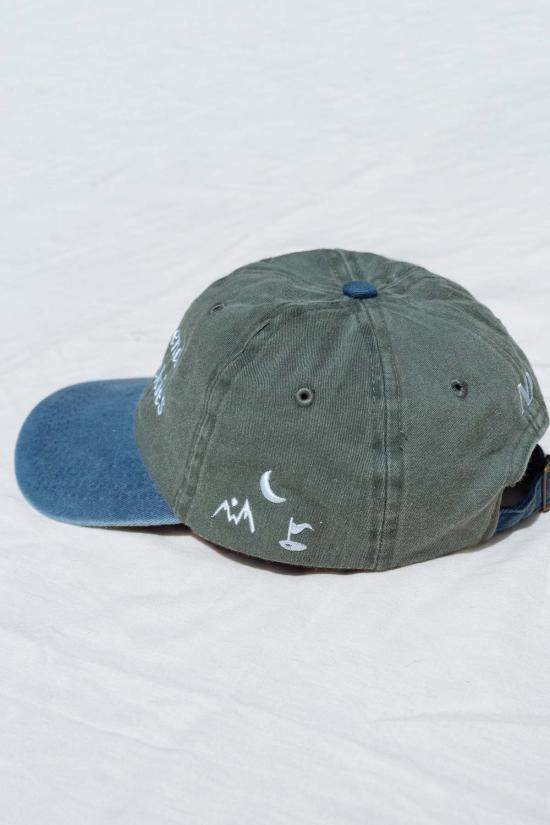 Hand embroidered hat 모자 손으로 자수한 , 로키 산맥에서의 주말, 공기와 물 속의 - OTHER BRANDS