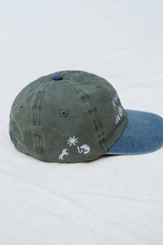  Hand embroidered hat 모자 손으로 자수 놓은 , 로키 산맥에서의 주말, 공기와 물 속의 - OTHER BRANDS