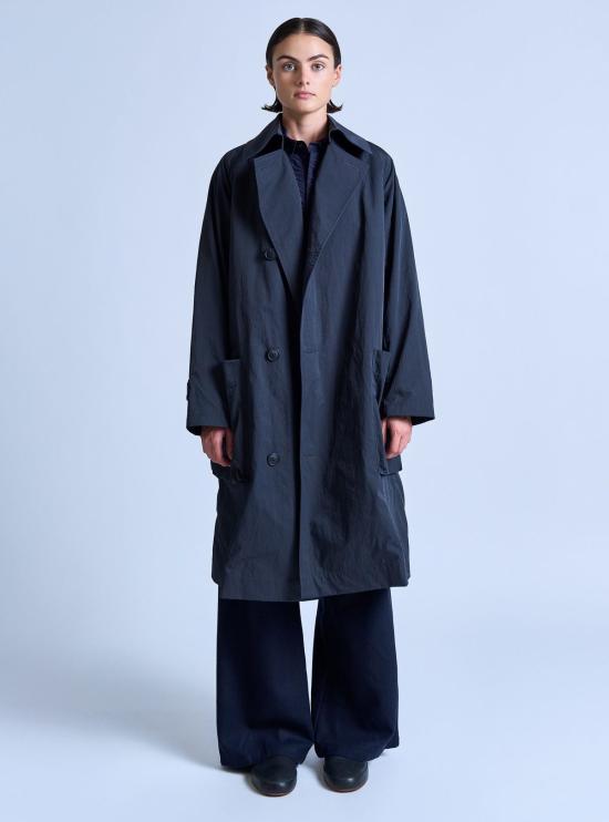  GREI. 트렌치 코트 그레이 피크드 라펠 - OTHER BRANDS